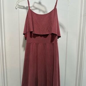 Forever 21 Burgundy Layered Dress